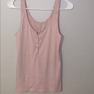 Pink Fitted Tank Top